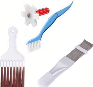 what brush to use for cleaning air conditioner coils