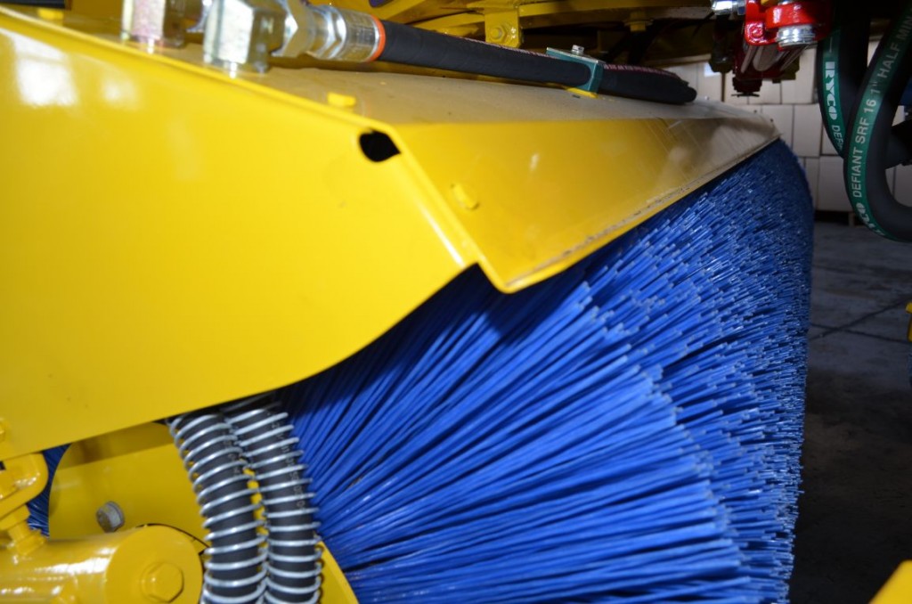 what are street sweeper brushes made of